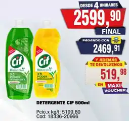 Maxiconsumo Cif detergente oferta