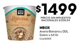 Diarco Mbox avena banana y ddl oferta