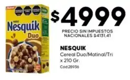 Diarco Nesquik cereal duo/matinal/tri oferta