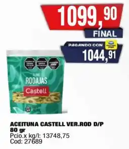 Maxiconsumo Castell aceituna verde rodajas oferta