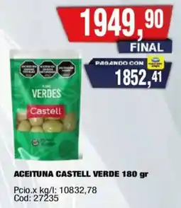 Maxiconsumo Castell aceituna verde oferta