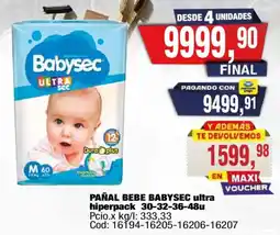 Maxiconsumo Babysec pañal bebe ultra oferta
