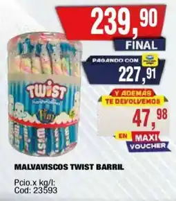 Maxiconsumo Twist malvaviscos oferta