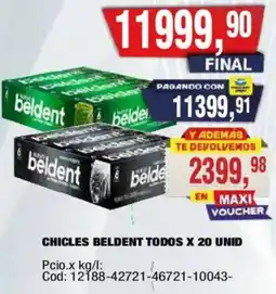 Maxiconsumo Beldent chicles todos oferta