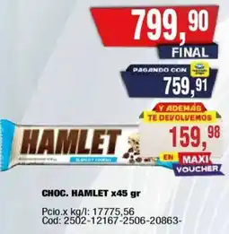 Maxiconsumo Hamlet choc oferta