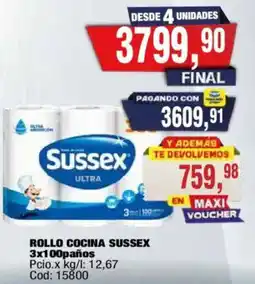 Maxiconsumo Sussex rollo cocina oferta