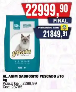 Maxiconsumo Al.anim sabrosito pescado oferta