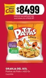 Diarco Granja del sol - patitas de pollo oferta