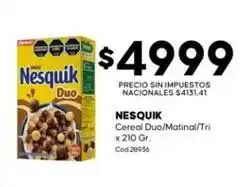Diarco Nesquik - cereal duo/matinal/tri x 210 gr. cod.28936 oferta