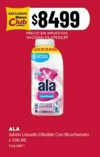 Diarco Ala - jabón líquido diluible con bicarbonato oferta