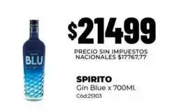 Diarco Spirito - gin blue x 700ml. cód:25103 oferta