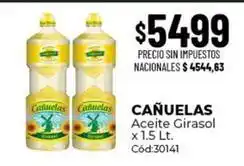 Diarco Cañuelas - aceite girasol cód:30141 oferta