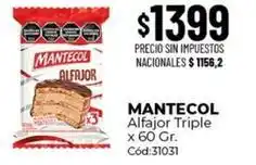 Diarco Mantecol - alfajor triple cód:31031 oferta