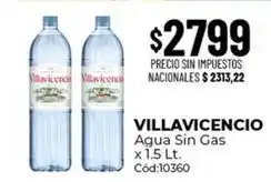 Diarco Villavicencio - agua sin gas oferta
