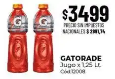 Diarco Gatorade - jugo x 1.25 lt. cód:12008 oferta