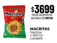 Diarco Macritas - nachos cód:18879 oferta