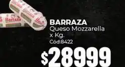 Diarco Barraza - queso mozzarella x kg. cód:8422 oferta