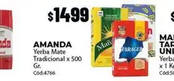 Diarco Amanda - yerba mate tradicional x 500 gr. cód:4766 oferta