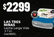 Diarco Las tres niñas - leche larga vida x 1 lt. cód:18533 oferta
