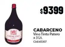 Diarco Cabarceno - vino tinto patero x 3 lt. cód:45307 oferta