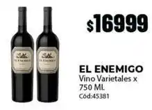 Diarco Vino varietales x 750 ml. cód:45381 oferta