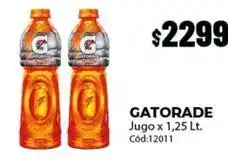 Diarco Gatorade - jugo x 1,25 lt. cód:12011 oferta