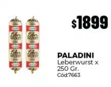 Diarco Paladini - leberwurst x 250 gr. cód:7663 oferta