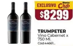 Diarco Trumpeter - vino cabernet x 750 ml. cód:44661 oferta