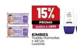 Diarco Kimbies - toallas húmedas x 48 un. cód:50118 oferta
