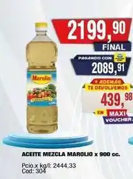 Maxiconsumo Marolio - aceite mezcla oferta