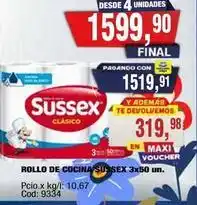 Maxiconsumo Sussex - rollo de cocina sussex 3x50 un oferta