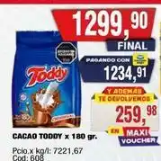Maxiconsumo Toddy - cacao toddy x 180 gr oferta