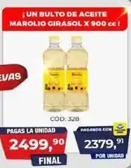 Maxiconsumo Marolio - aceite girasol x 900 cc oferta
