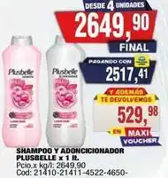 Maxiconsumo Plusbelle - shampoo y adoncisionador x 1 lt oferta
