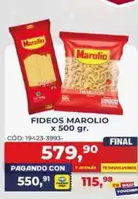 Maxiconsumo Marolio - fideos oferta