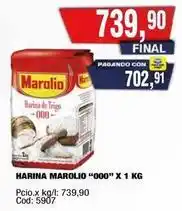 Maxiconsumo Marolio - harina de trigo 000 oferta