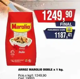Maxiconsumo Marolio - arroz doble x 1 kg oferta