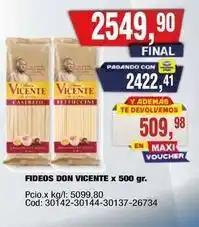 Maxiconsumo Don vicente - fideos oferta