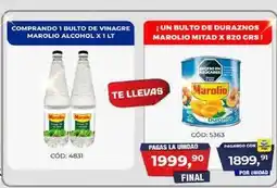 Maxiconsumo Marolio - 1 bulto de vinagre alcohol x 1 lt oferta