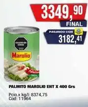 Maxiconsumo Marolio - palmito marolio ent x 400 grs oferta