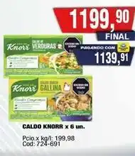 Maxiconsumo Knorr - caldo knorr x 6 un oferta