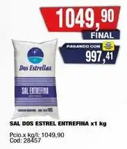 Maxiconsumo Dos estrellas - sal dos estrel entrefina x1 kg oferta