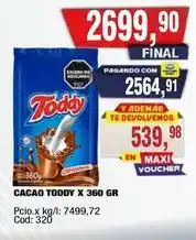 Maxiconsumo Toddy - cacao toddy x 360 gr oferta