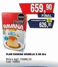 Maxiconsumo Ravana - flan vainilla x 60 grs oferta