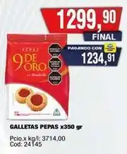 Maxiconsumo 9 de oro - galletas pepas oferta