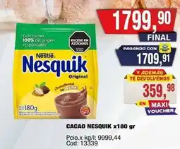 Maxiconsumo Origen - cacao nesquik x180 gr oferta