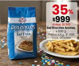 Coto Dos anclas - sal fina, cod. 589889 oferta