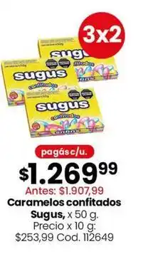 Coto Sugus - caramelos confitados oferta