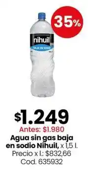 Coto Agua sin gas baja en sodio oferta