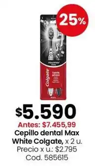 Coto Colgate - cepillo dental max white, x 2 u oferta